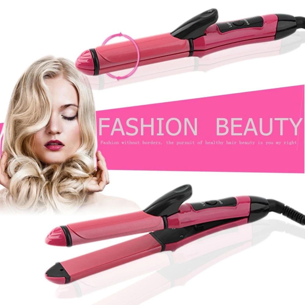 Nova 2-in-1 Hair Straightener & Curler NH-2009 | Quick Heat-Up Ceramic Plates